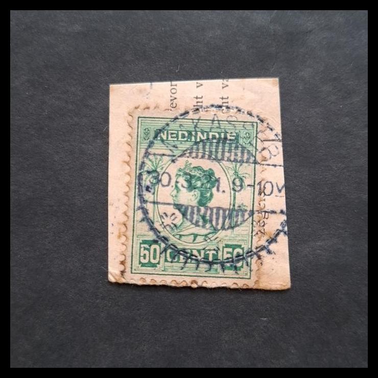 

GRATIS ONGKIR PRANGKO INDONESIA-NED INDIE. RATU WILHELMINA 50 CENT CAP POS MAKASSER 30.3.1921 DI ATAS POTONGAN KARTUPOS !!!!!!