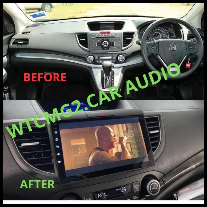 frame head unit android 9 inch crv gen 4 + canbus 2012 -2017