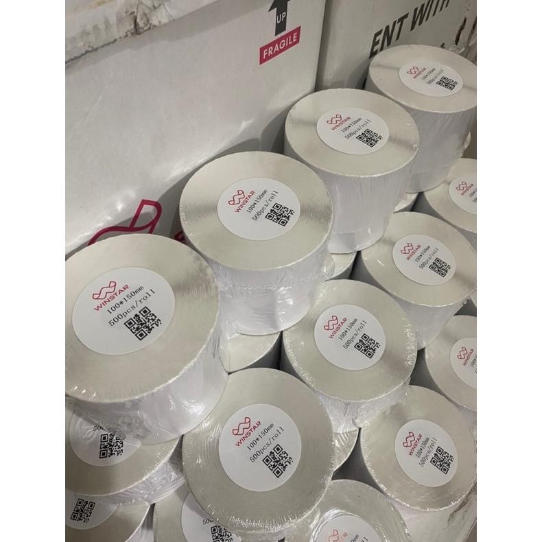 

Uk-75 Kertas Thermal Sticker/Label Sticker Thermal 100 X 150 Mm Barcode Uk A6 Murah Uk-75