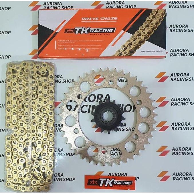 GEAR SET TK HONDA CBR 250 RR & RANTAI TK 520 HS GOLD