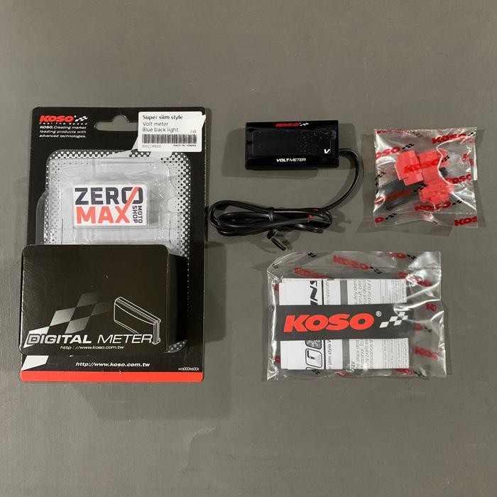 Volt Meter Voltmeter Digital Motor Koso Original Slim Universal Original Dan Terpercaya