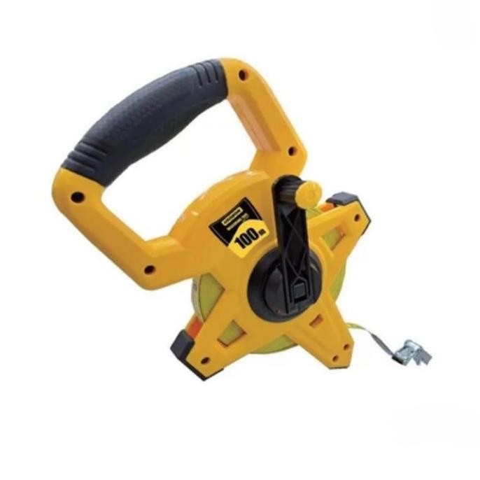 Meteran Gulung Krisbow Measuring Tape Panjang 100 Meter Meteran Tanah