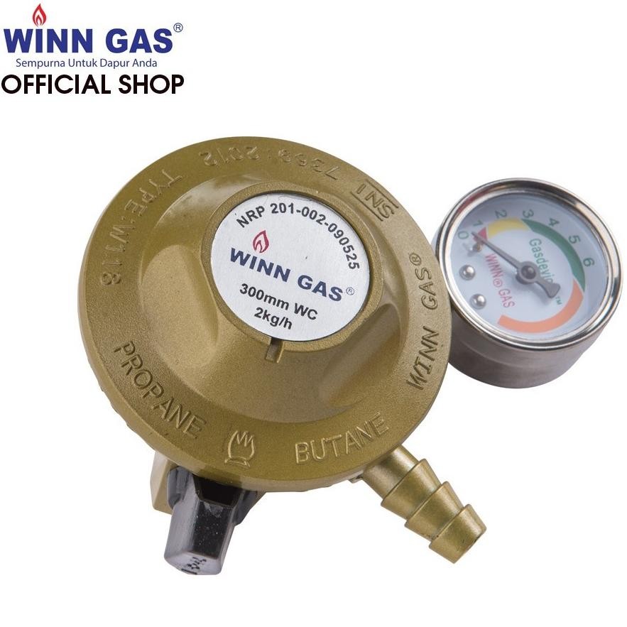 Winn Gas W118M Regulator Kompor Gas Meter Tekanan Rendah Otomatis