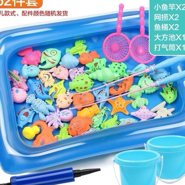 Mainan Bintang Lima Mainan 52 Set Mainan Anak Mancing Ikan Magnet Mainan Pancing Ikan Anak