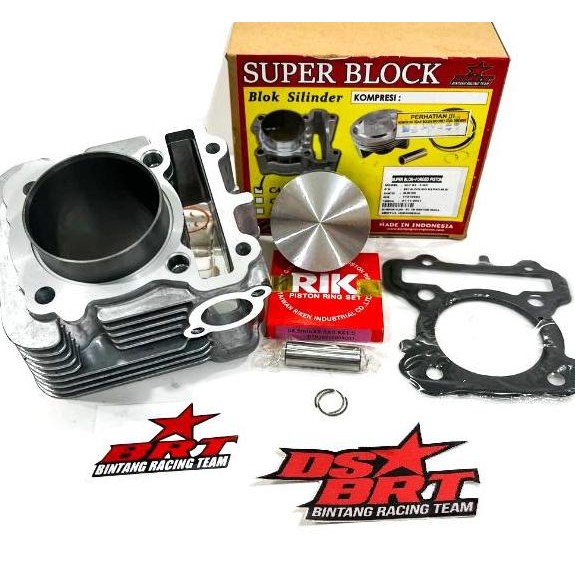 Blok Ceramic BRT MIO M3 XRide Fino Soul GT 125 Bore Up 155cc 58.50