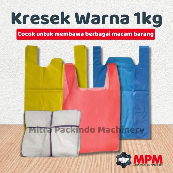 

&<&<&<&] Kantong Plastik Kresek Merah / Putih Kiloan | Keresek Warna 1Kg
