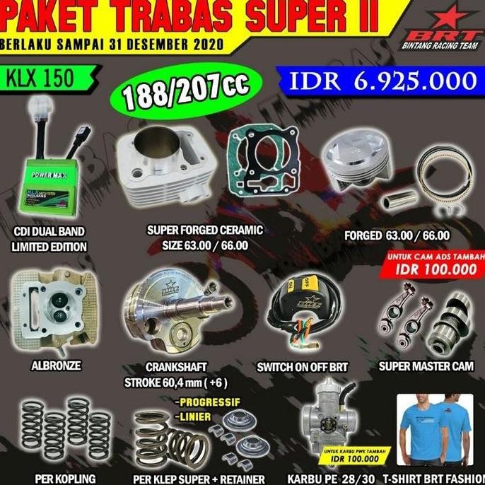 PAKET KLX FULL BRT PISTON 63