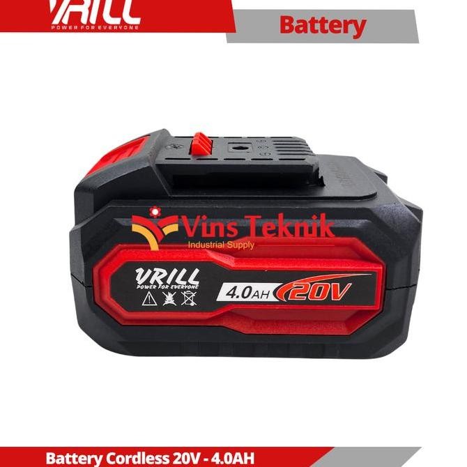 Vrill Battery Baterai Cordless 20V 4.0Ah