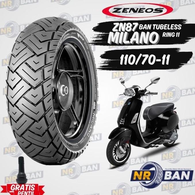 Terlaris Ban Zeneos Milano Zn87 Ring 10 11 12 120/70-10 110/70-11 120/70-11 110/70-12 120/70-12 130/