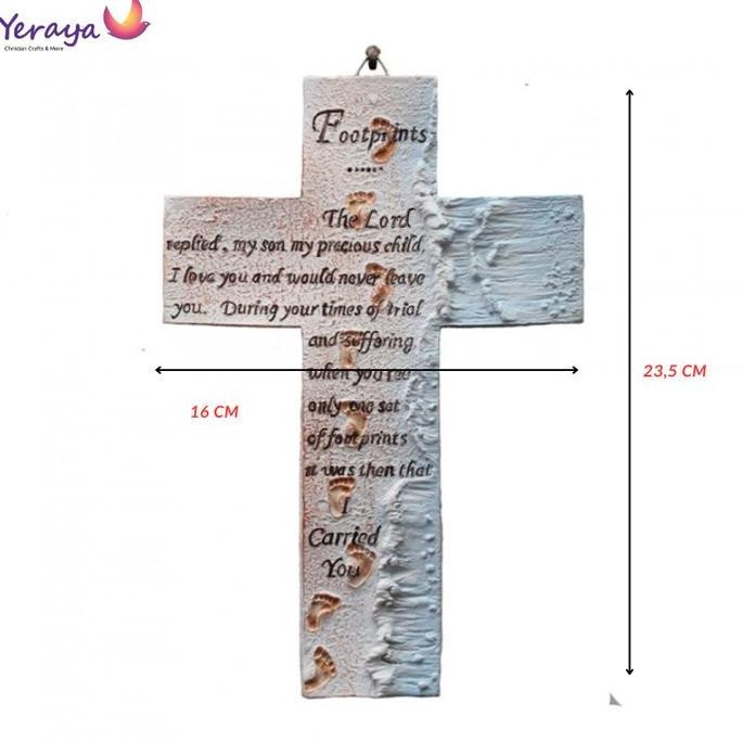 Pajangan Salib Dinding Untuk Kamar Anak / Dekorasi Hiasan Gantung Salib Kristen Kado Rohani TF