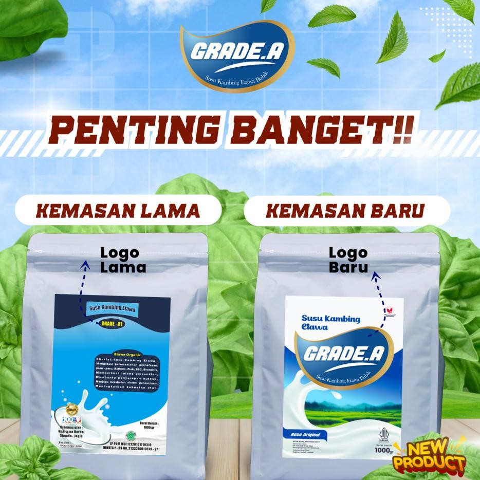 

Susu Kambing Etawa Grade A1 1Gr