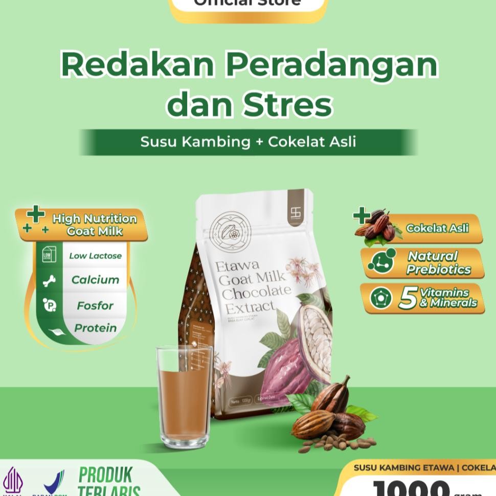 

Ternak Syams Susu Kambing Etawa Bubuk Rasa Cokelat 1Kg Alami Rendah Gula Asam Urat Nyeri Sendi Osteoporosis Kebas Keram Kesemutan Pengeroposan Tulang Gi Lansia Pegel Linu Syaraf Kejepit Diabetes Hipertensi Radang Pernafasan Paru Paru Tb Pencernaan