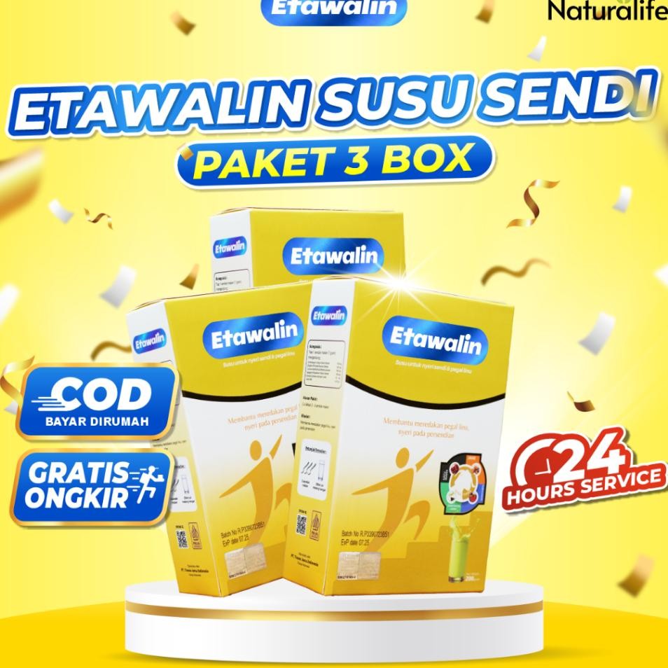 

Paket 3 Box Susu Etawalin Susu Kambing Etawa Solusi Atasi Masalah Nyeri Sendi Asam Urat