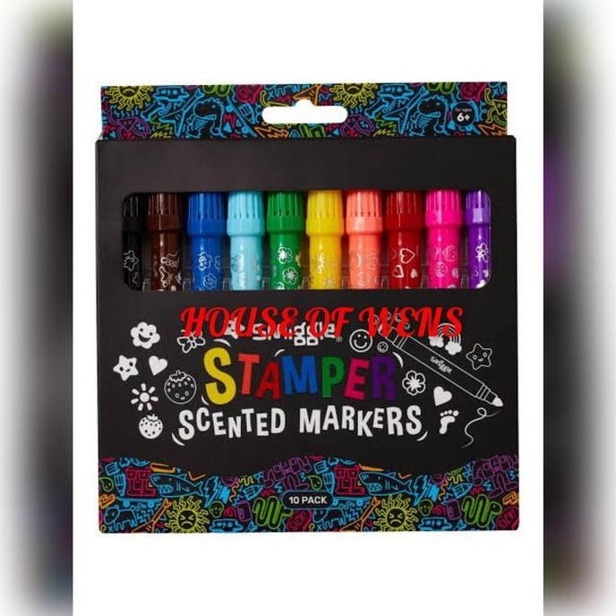 

NEW SMGLE STAMPER SCENTED MARKER PACK X10 ORINAL