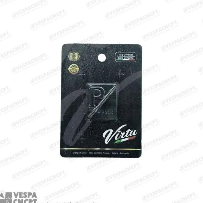 emblem dasi vespa sprint lx gts cnc black virtu ori premium