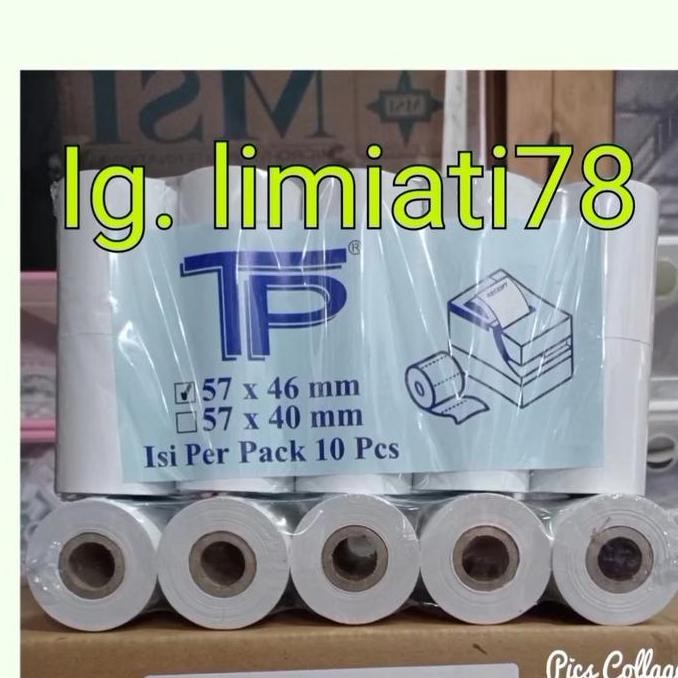 

Kertas Thermal Roll 57X46Mm | Isi 100 Roll Untuk Printer Struk Thermal