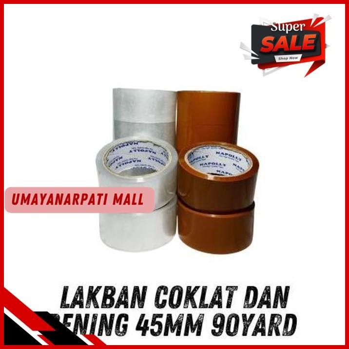 

LAKBAN BENING LAKBAN COKLAT 45MM 90YARD BEST PRODUK !!!