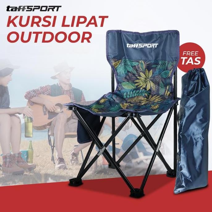 Kursi lipat Taffsrt Kursi Mancing Piknik camping Foldable Kuat