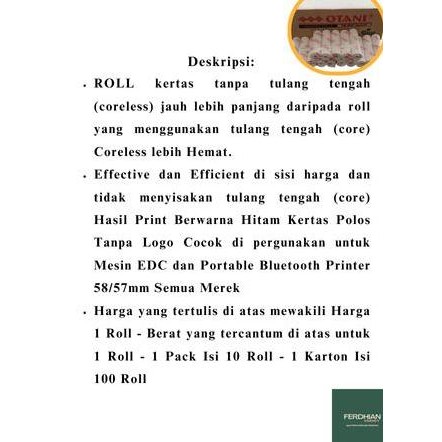 

Kertas Thermal 57X31Mm Otani - Kertas Struk / Edc Printer