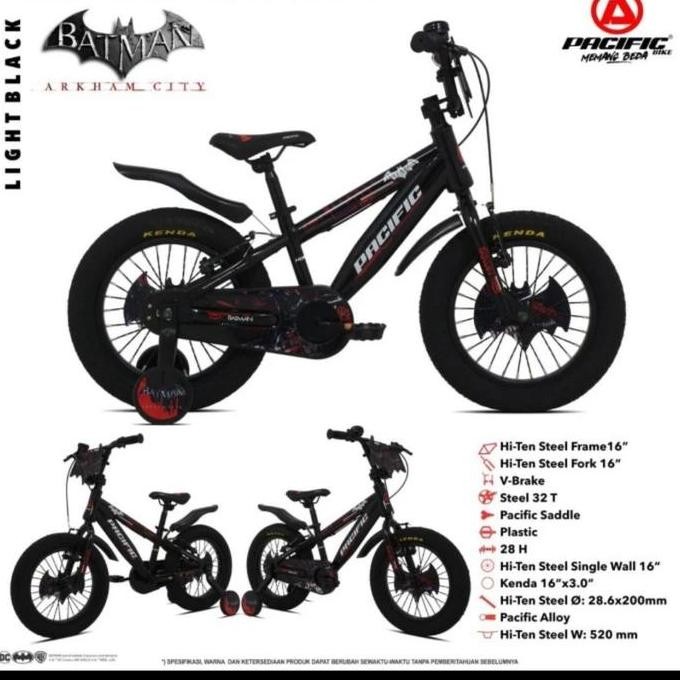 Sepeda Anak Bmx 16 Inch Pacific Batman Ban Besar