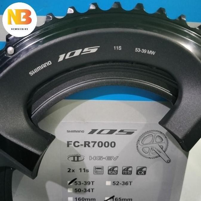 Chainring Shimano 105 R7000 53-39t 11 Speed BCD 110