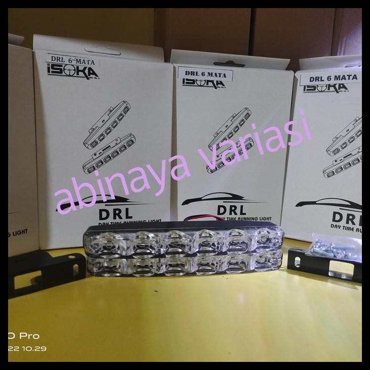 DISKON LAMPU SIANG MALAM MOBIL AVANZA XENIA VELOZ 2019 LAMPU DRL 1 SET 2 PCS