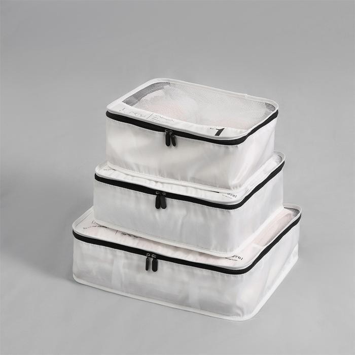 Gbs Tas Tempat Penyimpanan Baju Koper/ Travel Bag Set Jaring / Jala Storage Tas Penyimpanan/ Travel 