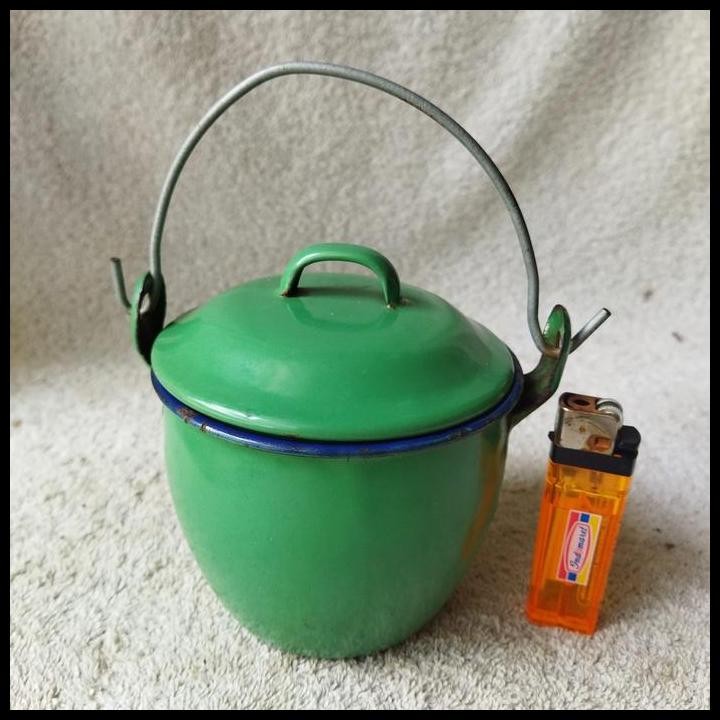 GRATIS ONGKIR PAJANGAN PANCI KECIL ENAMEL HIJAU 