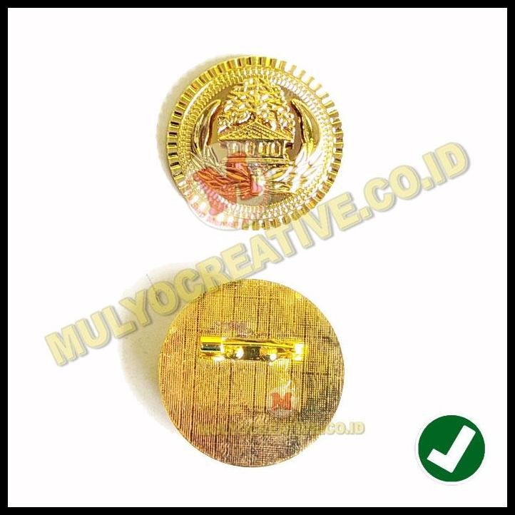 HOT DEAL LENCANA PIN LOGO KORPRI PIN KORPRI MODEL BULAT BAHAN KUNINGAN BESAR 