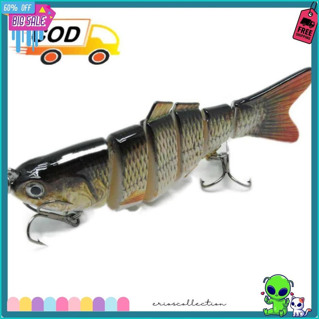 Umpan Pancing 2 Kail Bentuk Mirip Ikan Hidup Bisa Bergerak Nyata Dalam Air Cepat Dapat Pemangsa | Al