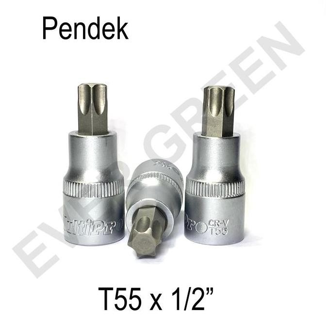 ready  Mata Sok Bintang T55 Multipro Kunci Shock Bintang Star Bit Hex T 55