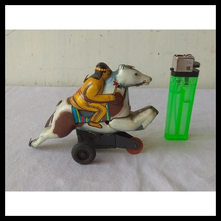 DISKON RIDING HORSE TIN TOYS YONEYA JAPAN 