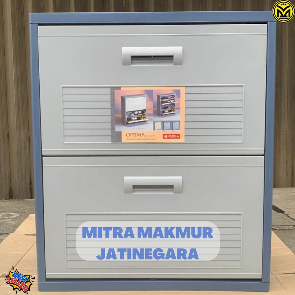 Lion Star - Lemari Plastik Sepatu Optima Shoes Cabinet A-80 Rak Sepatu Tertutup Lion Star Lemari Sep