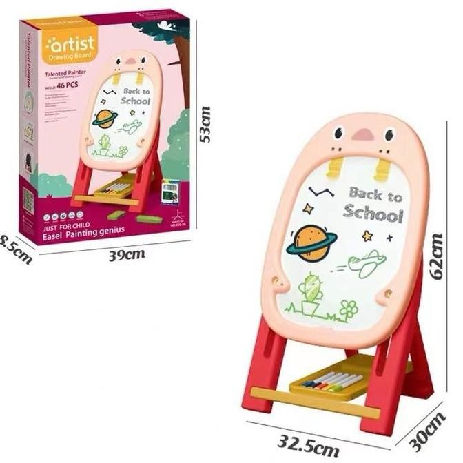 

READY STOCK PAPAN TULIS ANAK MAGNETIC 2 IN 1 (WHITE BOARD DAN BLACK BOARD) TALENTED PAINTER ARTIST DOUBLE FACED EASEL DRAWING BOARD FREE BOARD GAMES DAN AKSESORIS MENULIS MAINAN EDUKASI EDUCATION TOY !!!!!