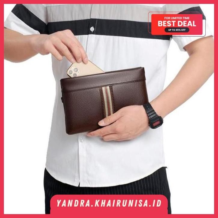CLUTCH PU LEATHER OSAKA TAS TANGAN HANDBAG PRIA WANITA             TERMURAH