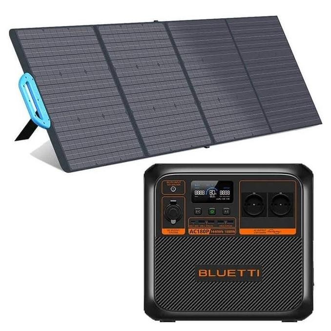 BLUETTI AC180P POWER STATION 1800W / 1440WH NEW MODEL + SOLAR PANEL SP200L ORIGINAL DAN TERPERCAYA