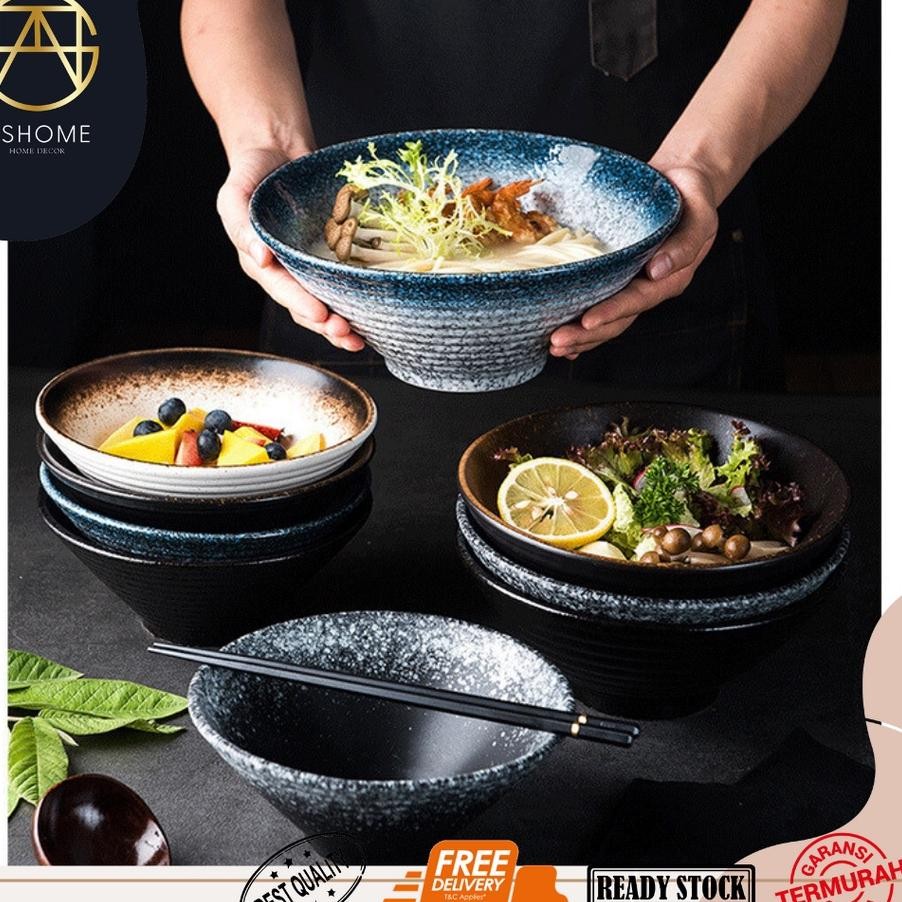Ashome Mangkuk Keramik Ramen Jepang Galaxy Mangkuk Ramen Aestetik Ceramic Ramen Bowl Mangkok Jepang 