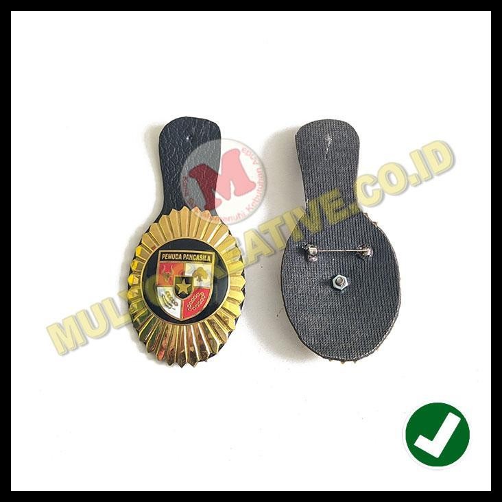 DISKON LENCANA PIN LOGAM JENGKOLAN KALEP LOGO PEMUDA PANCASILA DAN LMP 
