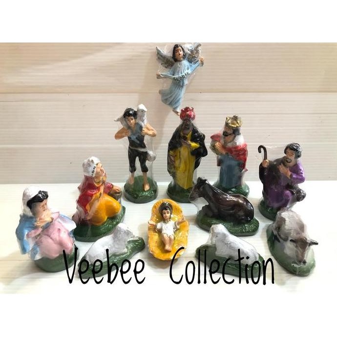 """] Patung kelahiran yesus/ Diorama / hiasan pohon natal/ patung yesus