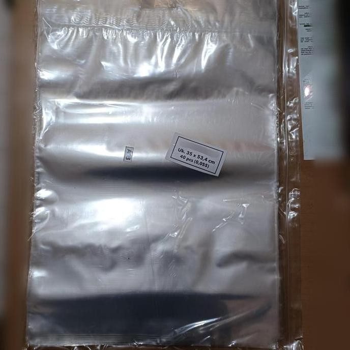 Plastik Laundry Jinjing Bening + Klip | Plastik Ziplock Sepatu Ukuran Besar