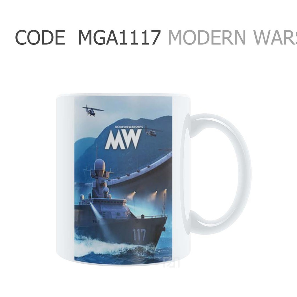 MUGLICIOUS MGA1117 MODERN WARSHIPS NAVAL BATTLES Gaming Artwork Gelas Mug