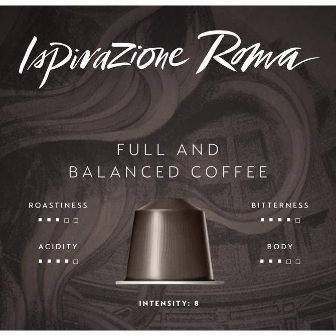 

Nespresso Ispirazione Roma Coffee Capsules / Kapsul Kopi - 10 Capsules Kualitas Terbaik Harga Termurah