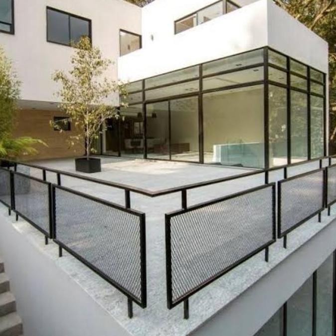 Railing Balkon Reling Tangga Pagar Pembatas Bahan Expanda Mes