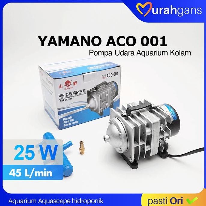 YAMANO ACO 001 POMPA UDARA AERATOR AQUARIUM KOLAM IKAN KOI