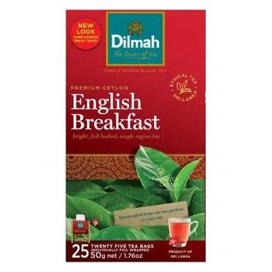 

Dilmah Pure Ceylon Tea Bags - English Breakfast (25 per pack)