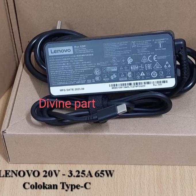 Adaptor Charger Lenovo Thinkpad X380 X390 X395 T490 T490S Type C ASLI