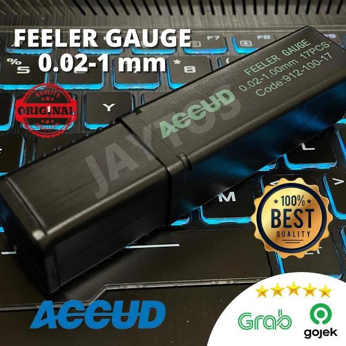 Accud Feeler Gauge / Feeler Gage / Alat Ukur Gap 0.02 - 1 Mm