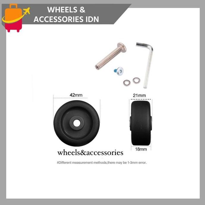 Terlaris Roda koper diameter 42mm replacement wheel American Tourister SALE