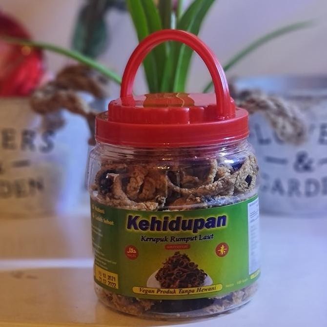 

kerupuk snack rumput laut ikan asin vegetarian vegan KEHIDUPAN