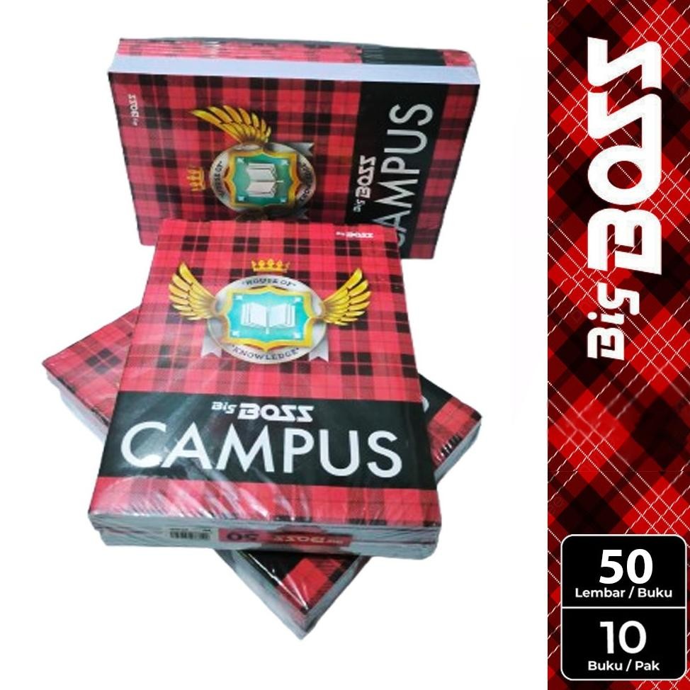 

[ PACK ] Buku Tulis BIG BOSS CAMPUS 50 LEMBAR | 36 LEMBAR | 42 LEMBAR | Buku TULIS BIGBOSS 1 Pack Buku Tulis CAMPUS Panjang 36 Lembar Isi 10 Pcs